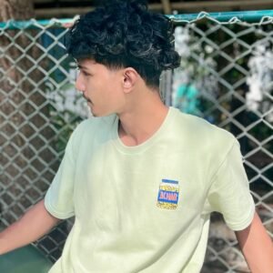 Home lemon achar terry oversized tee