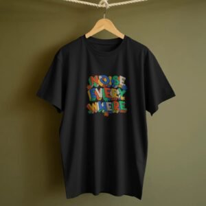 Home rope hanger tshirt mockup simple minimal display on green background (3)