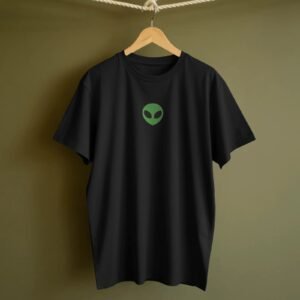 Home rope hanger tshirt mockup simple minimal display on green background (6)
